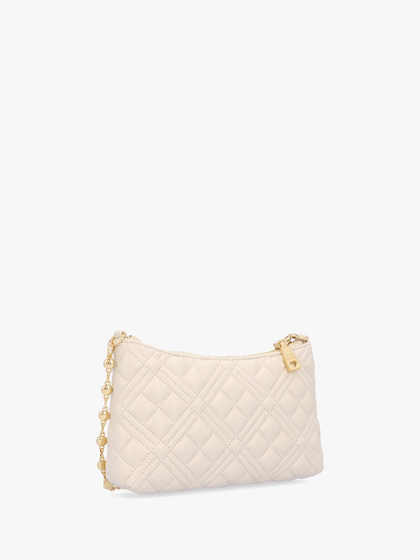 Pearl Quilt Avorio Shoulder Bag