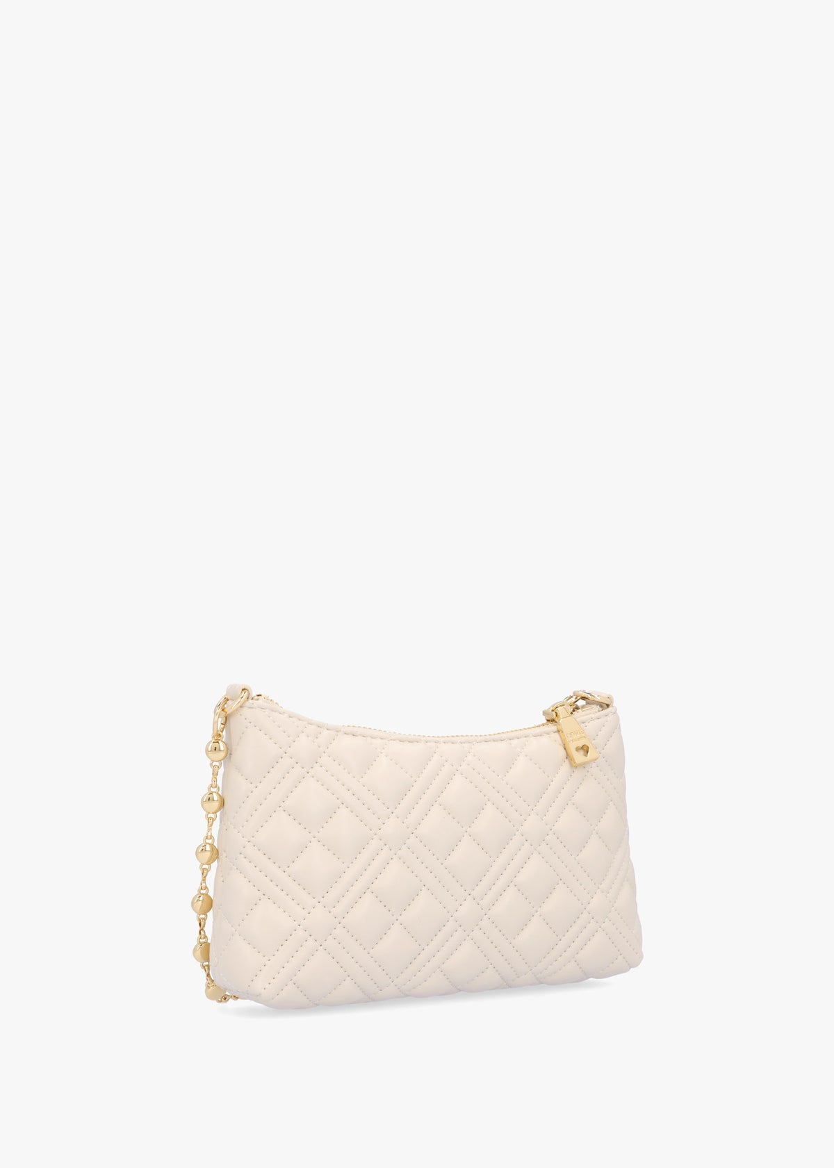 Pearl Quilt Avorio Shoulder Bag