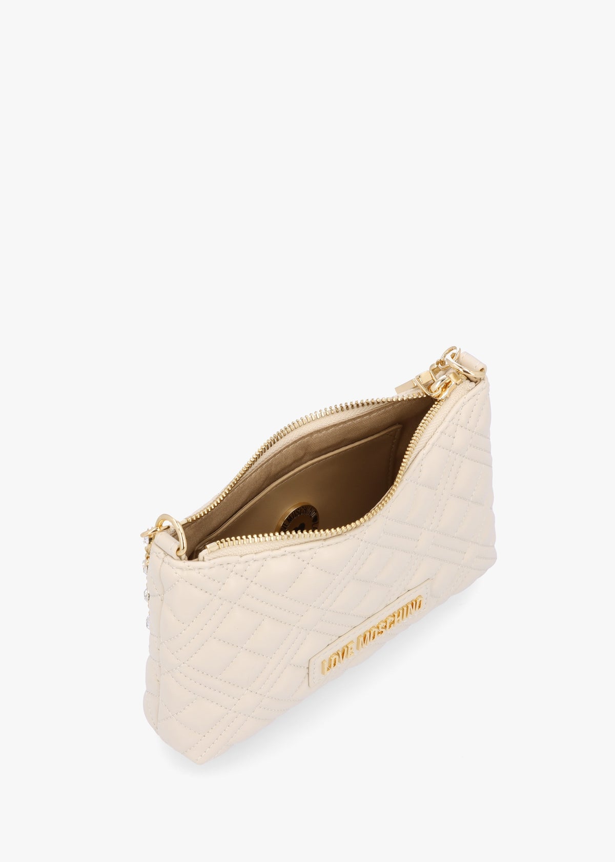 Pearl Quilt Avorio Shoulder Bag