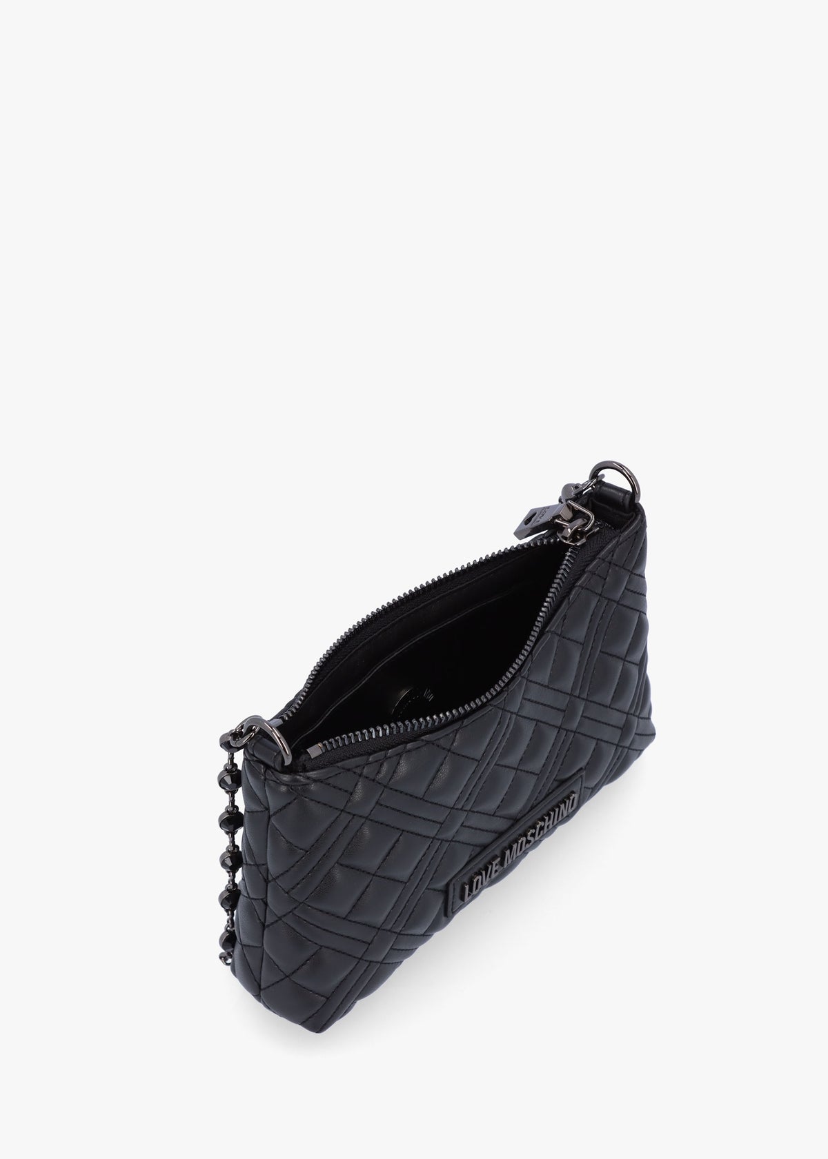 Pearl Quilt Nero Shoulder Bag