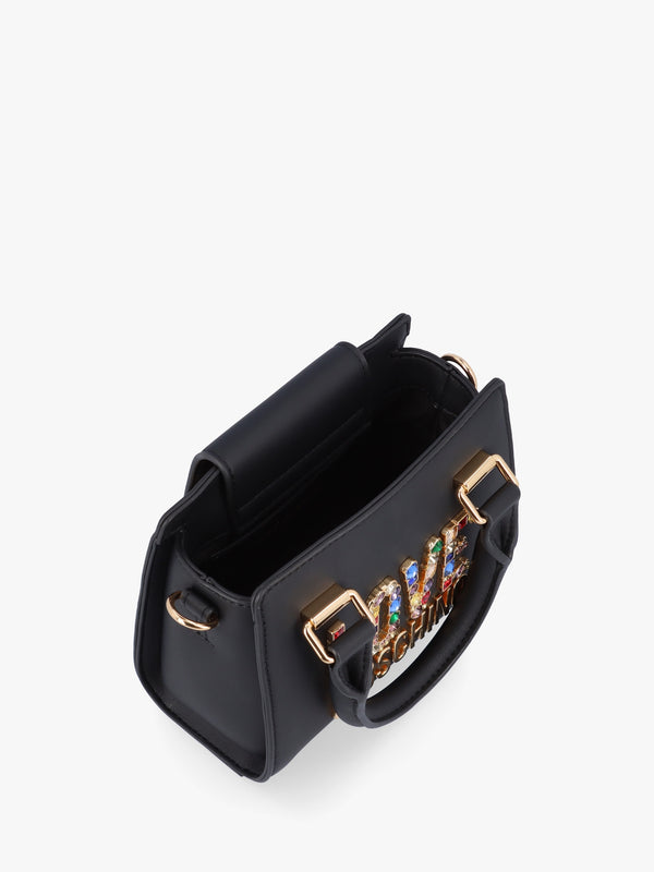 Mini Rhinestone Nero Cross-Body Bag