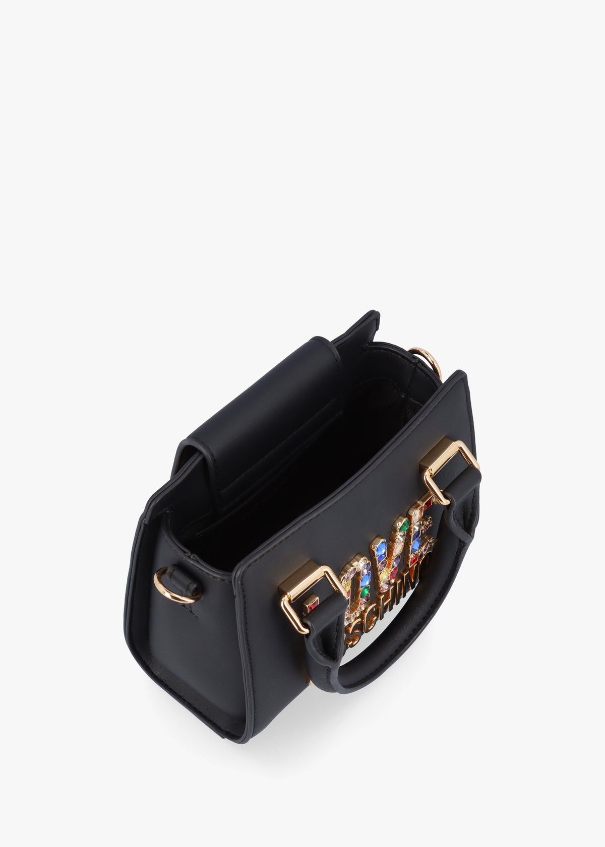 Mini Rhinestone Nero Cross-Body Bag