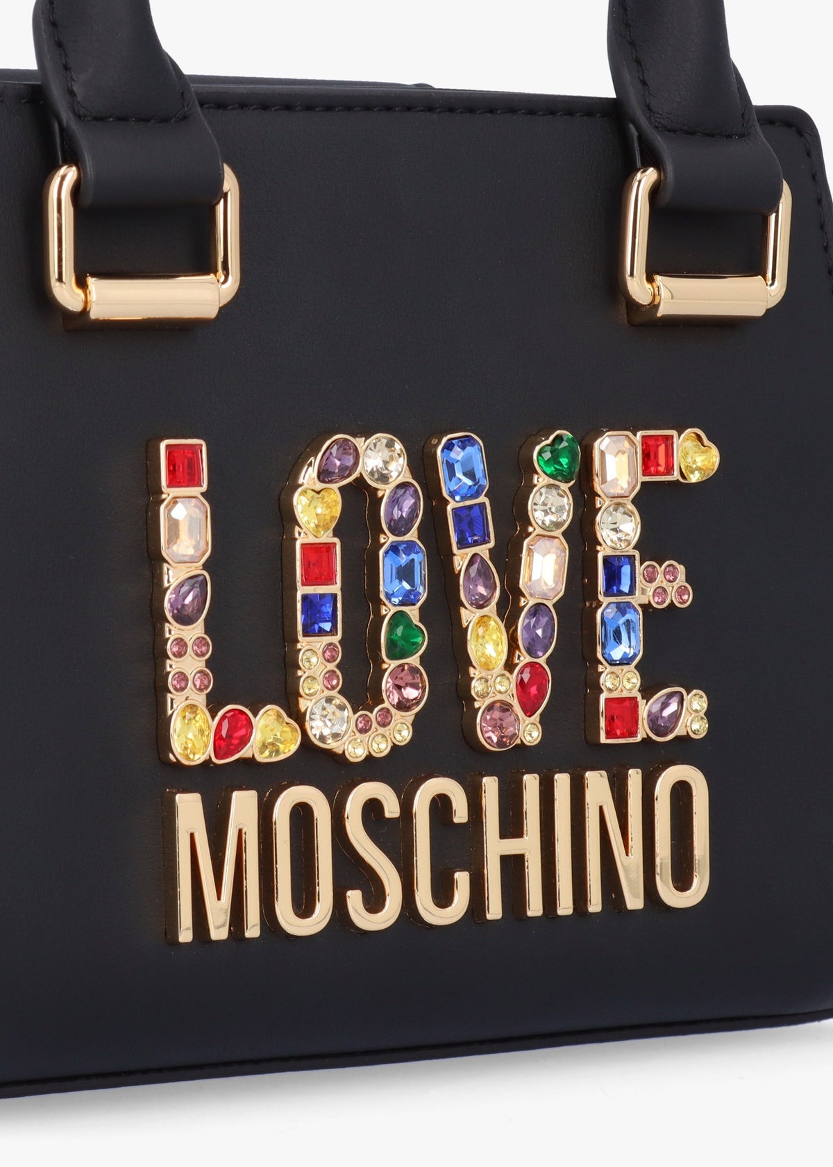 Mini Rhinestone Nero Cross-Body Bag