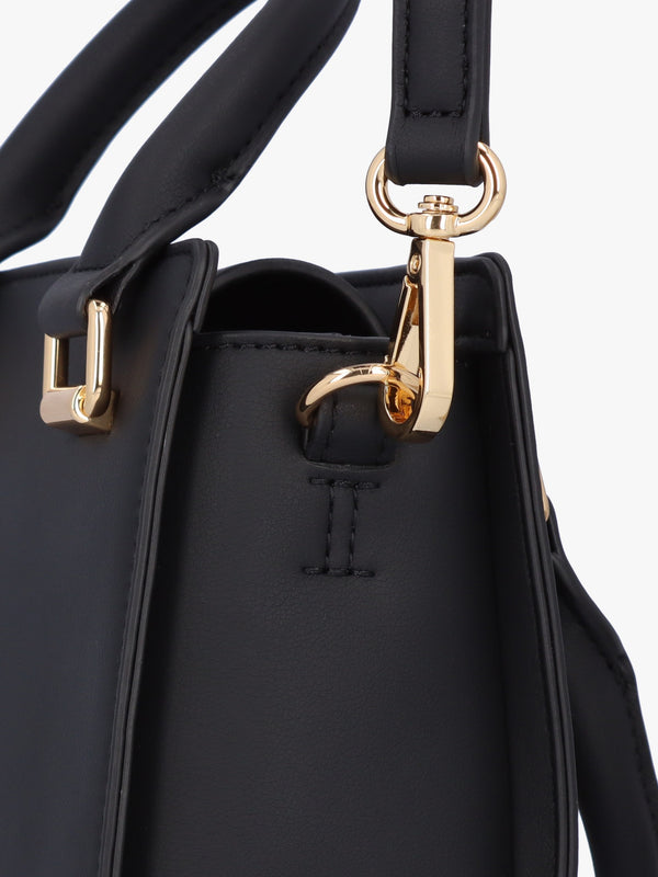 Mini Rhinestone Nero Cross-Body Bag