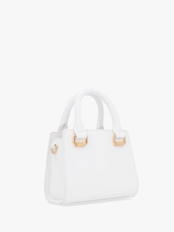 Mini Rhinestone Bianco Cross-Body Bag