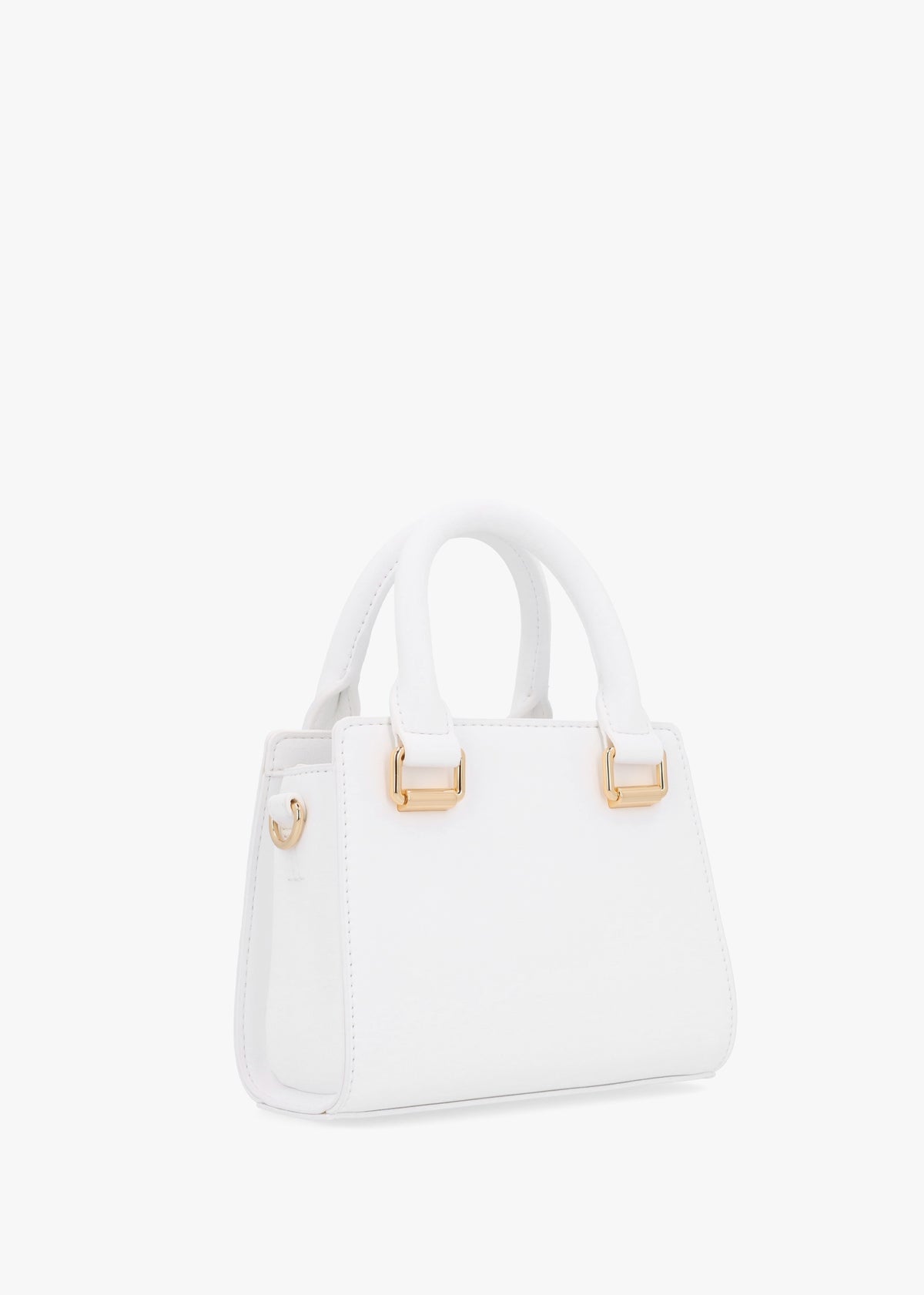 Mini Rhinestone Bianco Cross-Body Bag