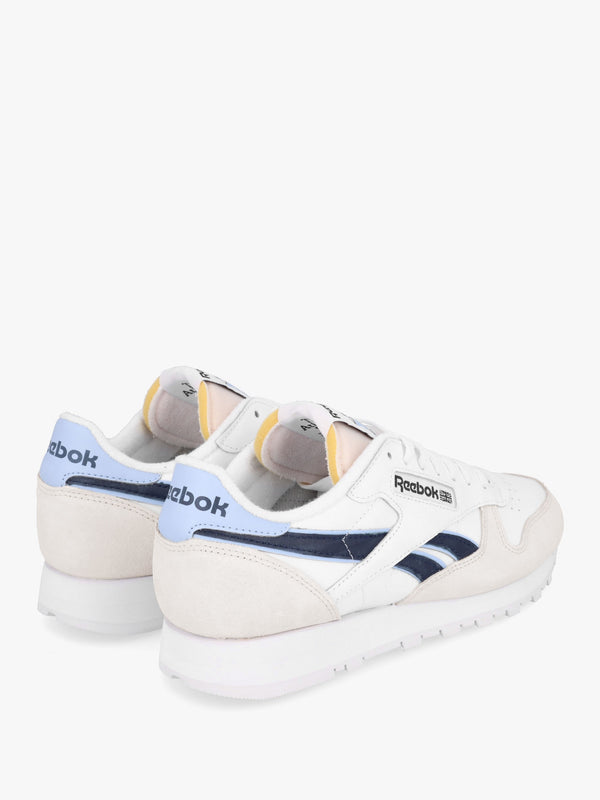 Men's Classic Cloud White Pure Grey Pale Blue Leather & Suede Trainers