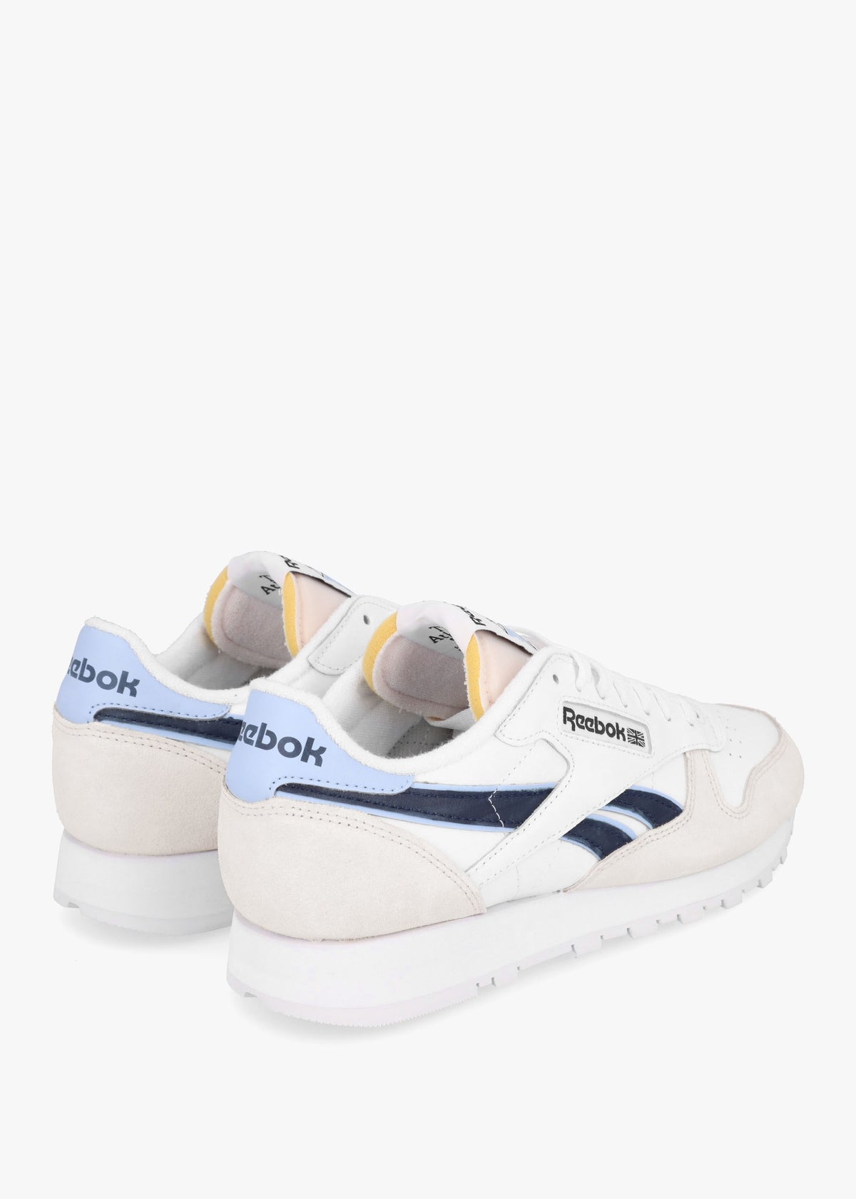 Men's Classic Cloud White Pure Grey Pale Blue Leather & Suede Trainers