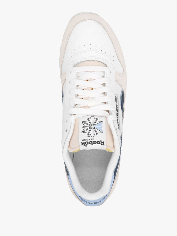 Men's Classic Cloud White Pure Grey Pale Blue Leather & Suede Trainers