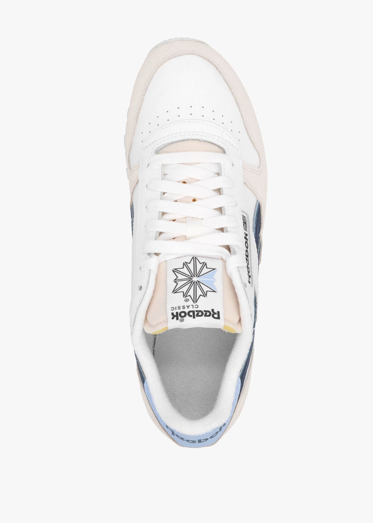 Men's Classic Cloud White Pure Grey Pale Blue Leather & Suede Trainers