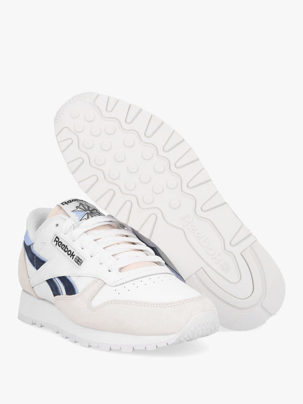 Men's Classic Cloud White Pure Grey Pale Blue Leather & Suede Trainers