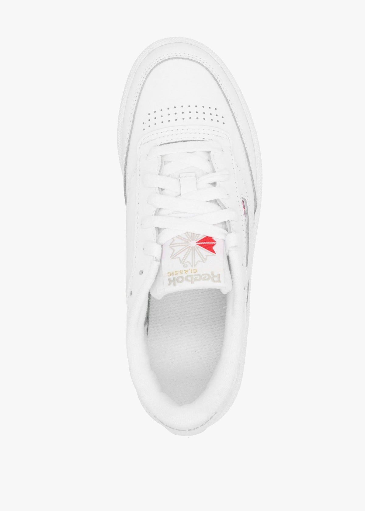 Women's Club C 85 White Light Grey Gum Leather Tennis Trainers