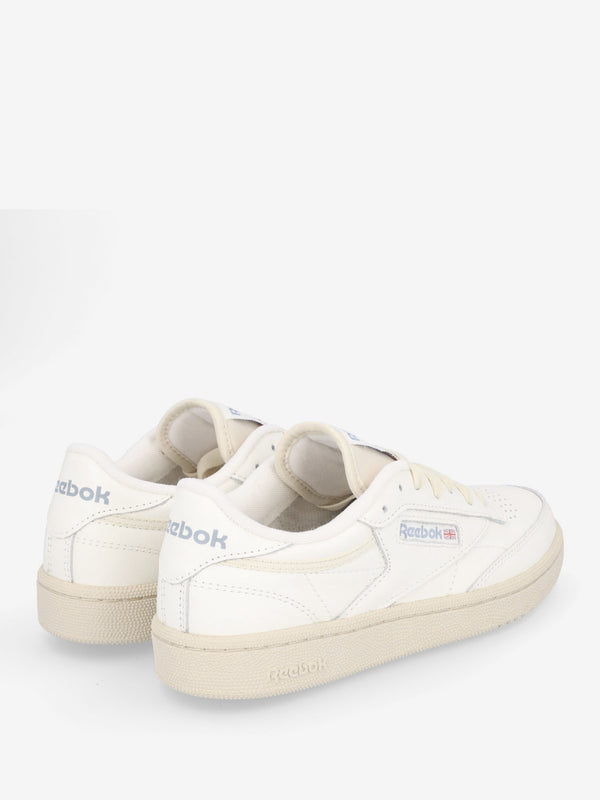 Women's Club C 85 Chalk Paper White Vintage Blue Leather Tennis Trainers