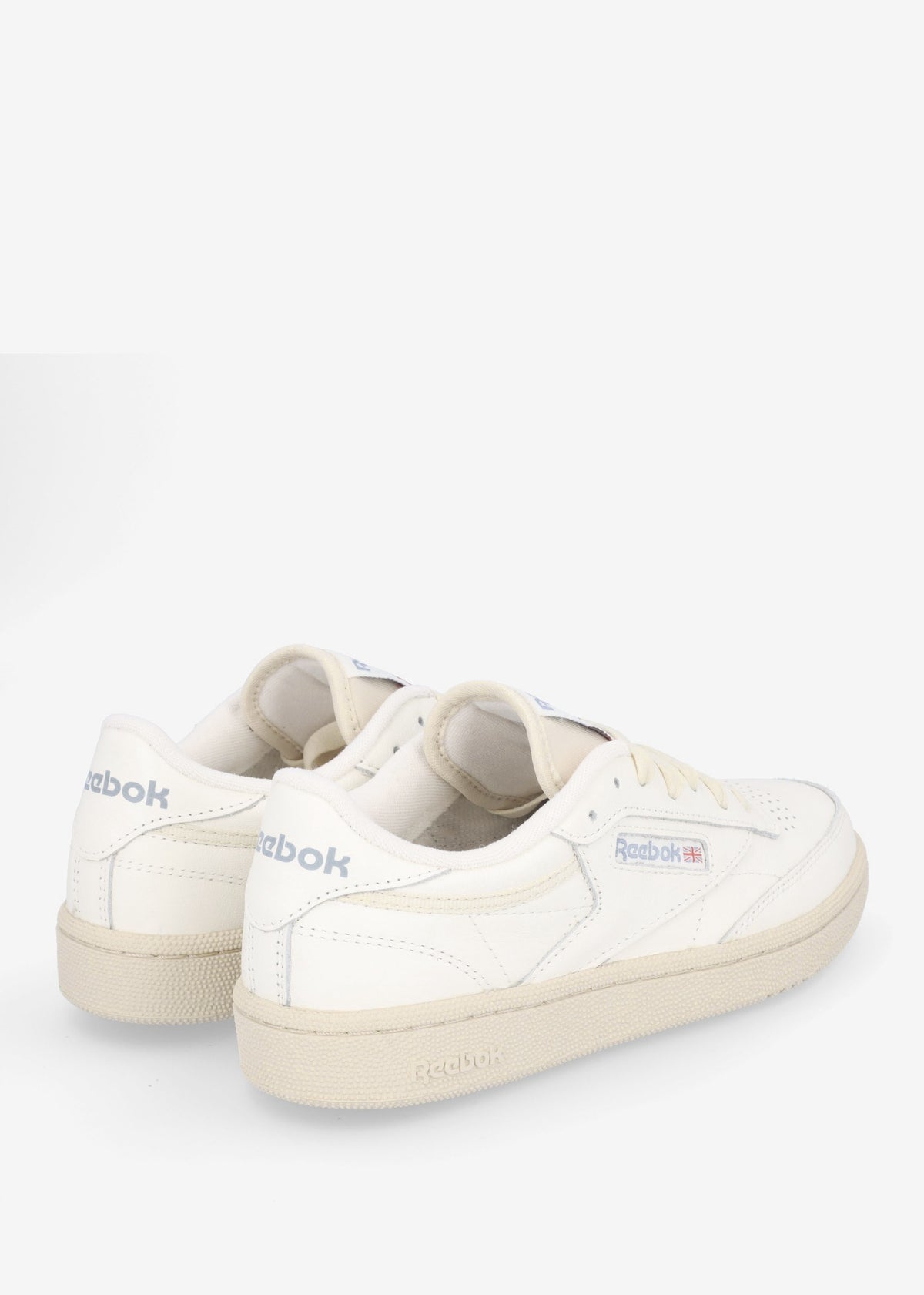 Women's Club C 85 Chalk Paper White Vintage Blue Leather Tennis Trainers