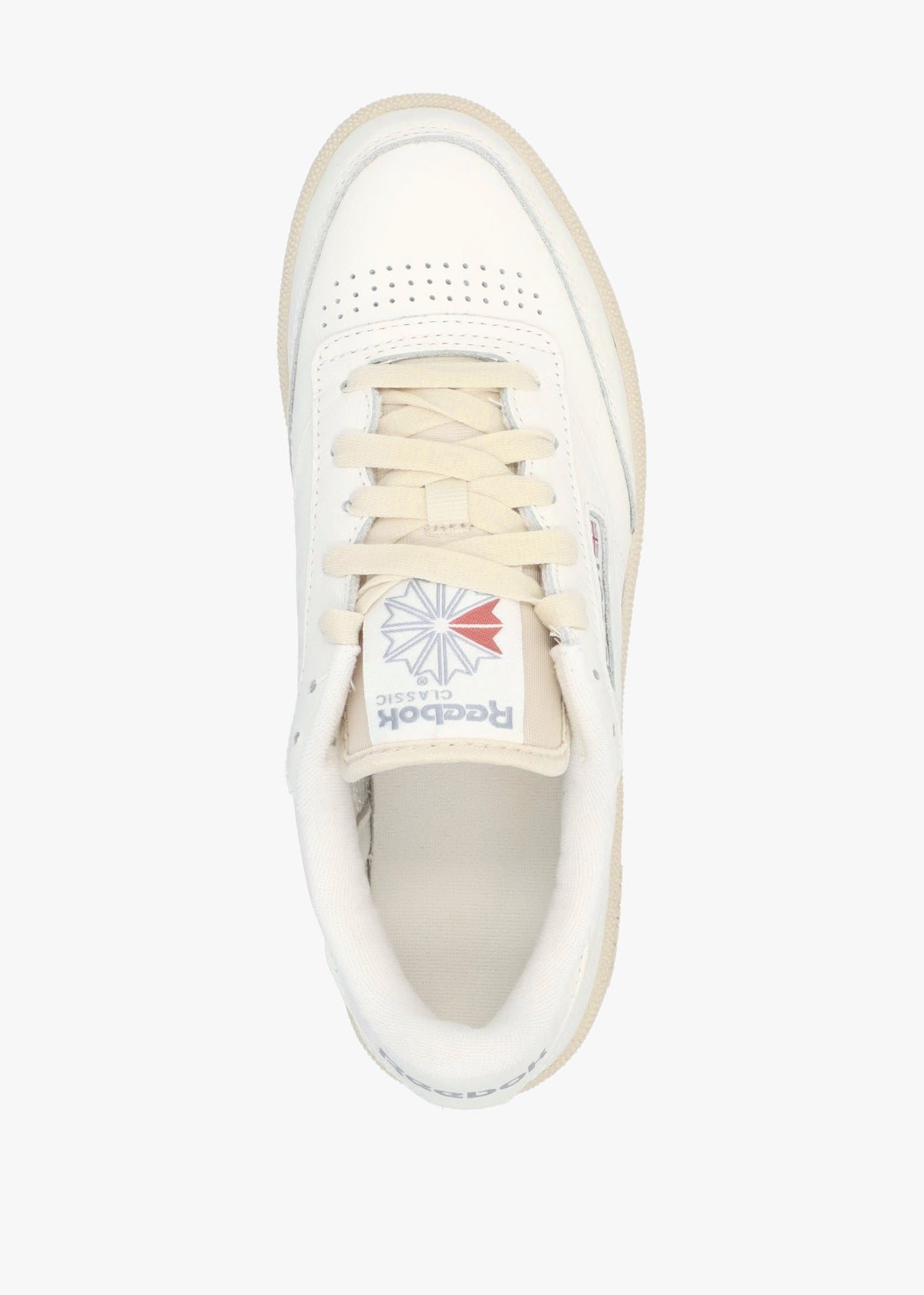 Women's Club C 85 Chalk Paper White Vintage Blue Leather Tennis Trainers