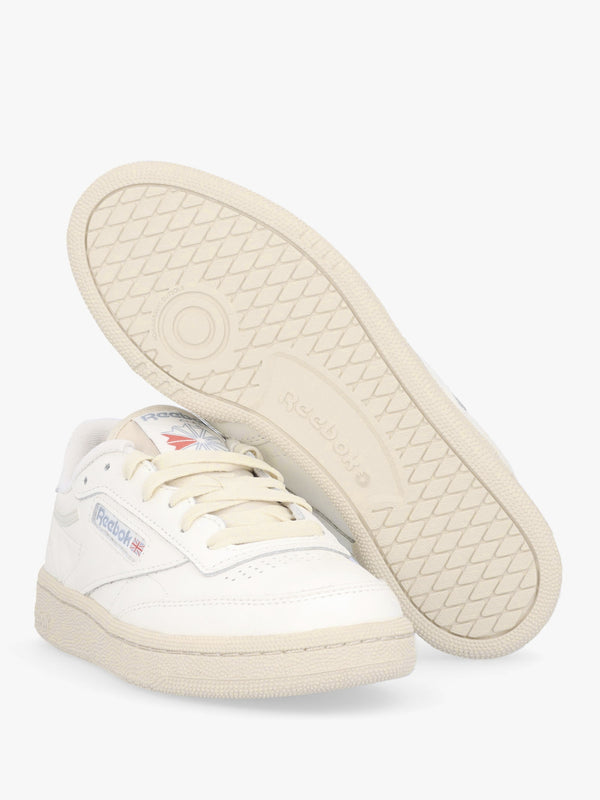 Women's Club C 85 Chalk Paper White Vintage Blue Leather Tennis Trainers