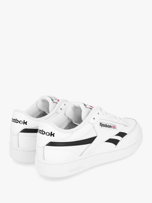 Unisex Club C Revenge White Black White Leather Tennis Trainers