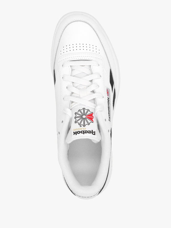 Unisex Club C Revenge White Black White Leather Tennis Trainers