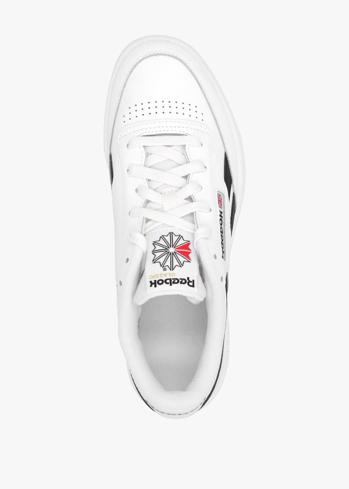 Unisex Club C Revenge White Black White Leather Tennis Trainers