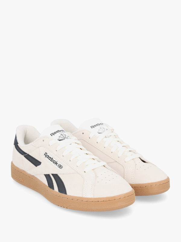 Men's Club C Grounds Chalk Core Black Suede Tennis Trainers