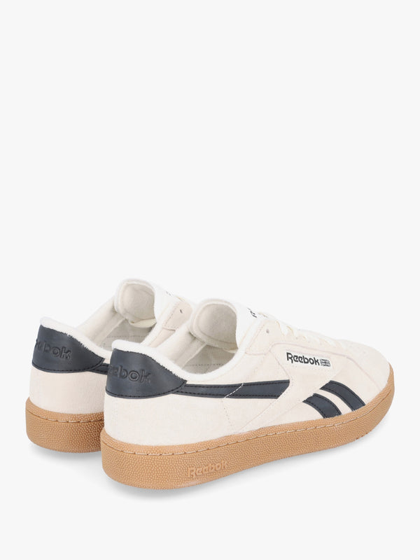 Men's Club C Grounds Chalk Core Black Suede Tennis Trainers