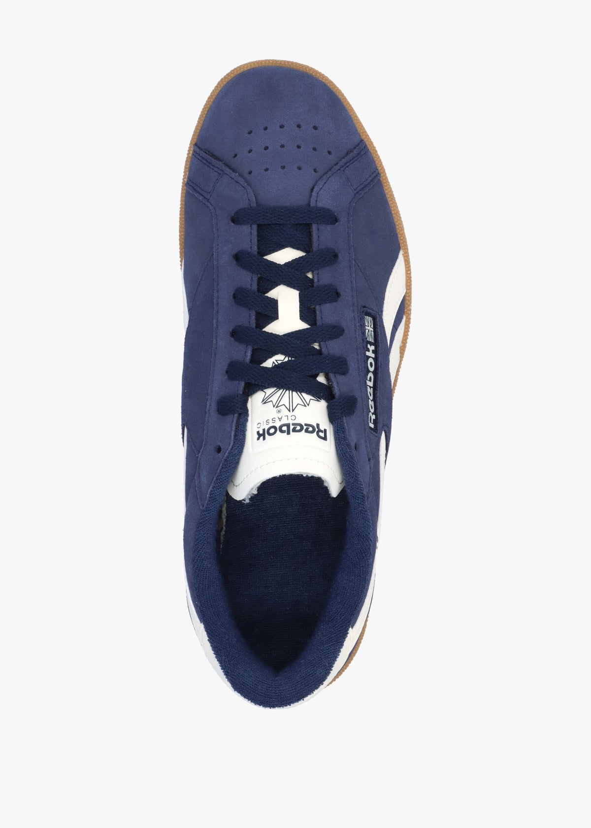 Men's Club C Grounds Vector Navy Chalk Gum Suede Tennis Trainers