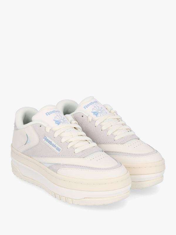 Women's Club C Extra Chalk Pure Grey 2 Vintage Blue Leather Tennis Trainers