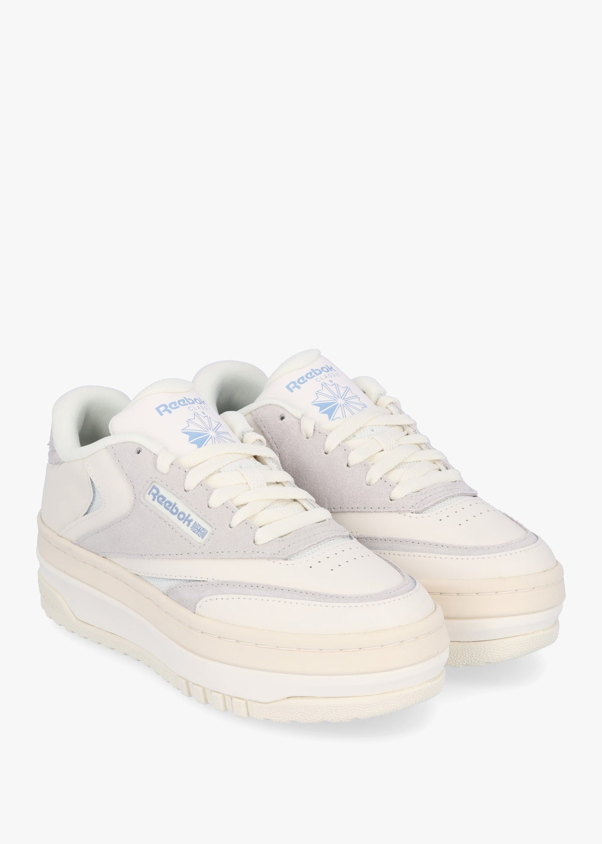 Women's Club C Extra Chalk Pure Grey 2 Vintage Blue Leather Tennis Trainers