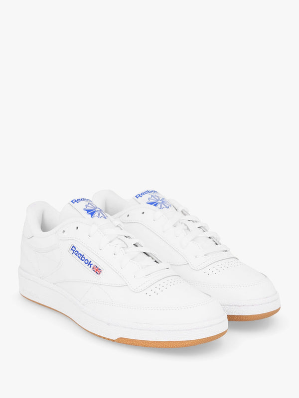 Unisex Club C 85 White Royal Gum Leather Tennis Trainers