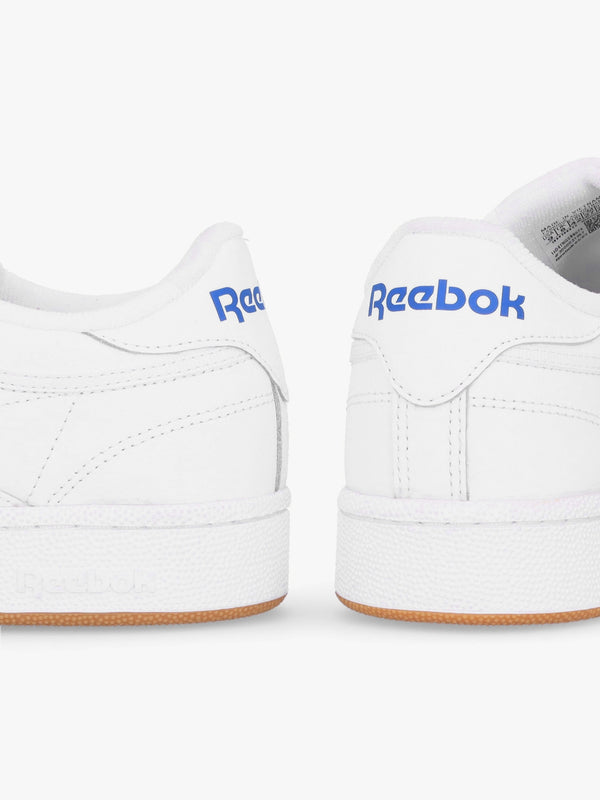 Unisex Club C 85 White Royal Gum Leather Tennis Trainers