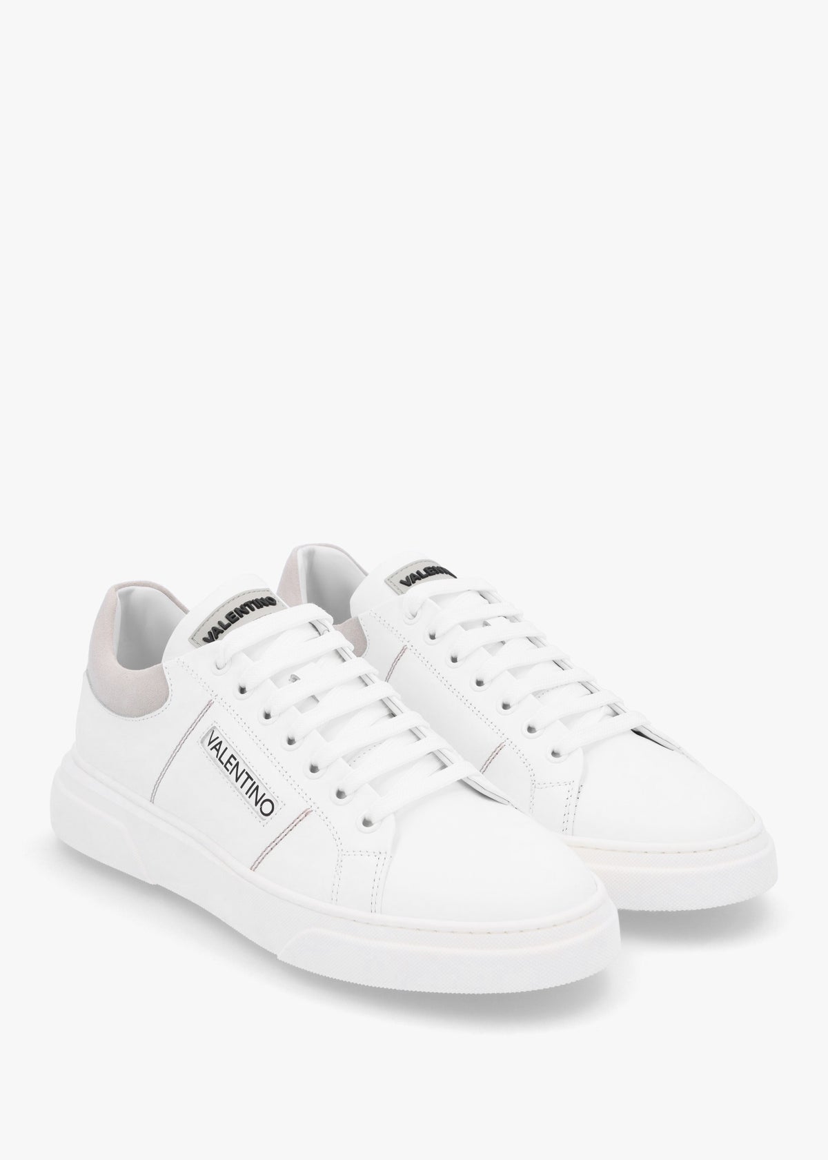 Men’s Stan S White Grey Lace Up Trainers