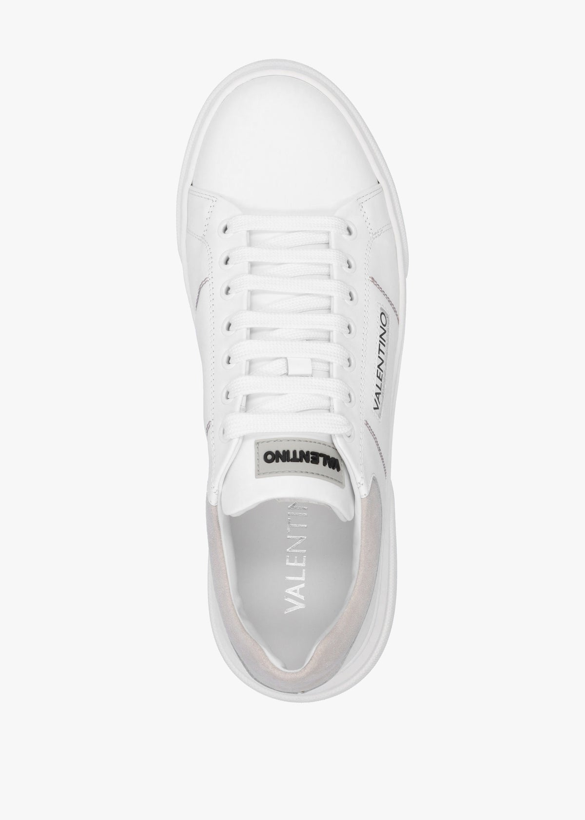 Men’s Stan S White Grey Lace Up Trainers
