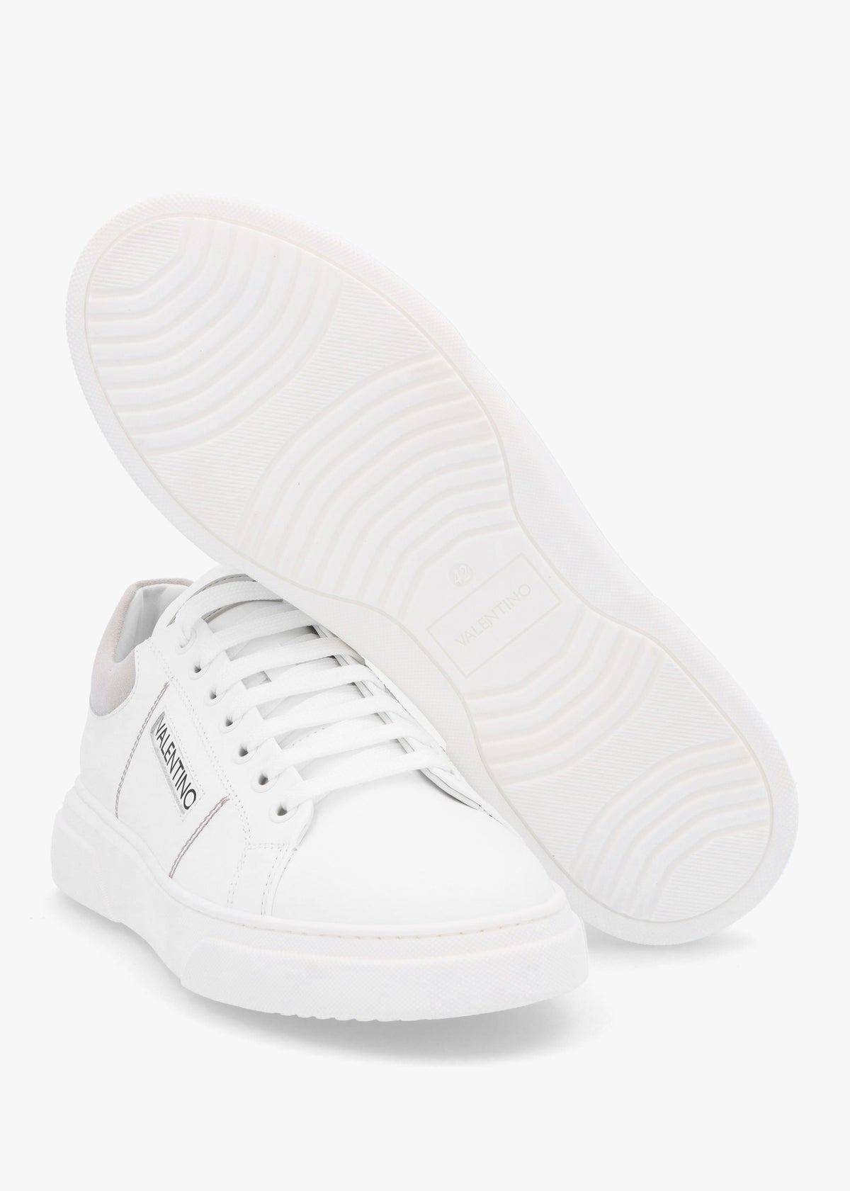 Men’s Stan S White Grey Lace Up Trainers