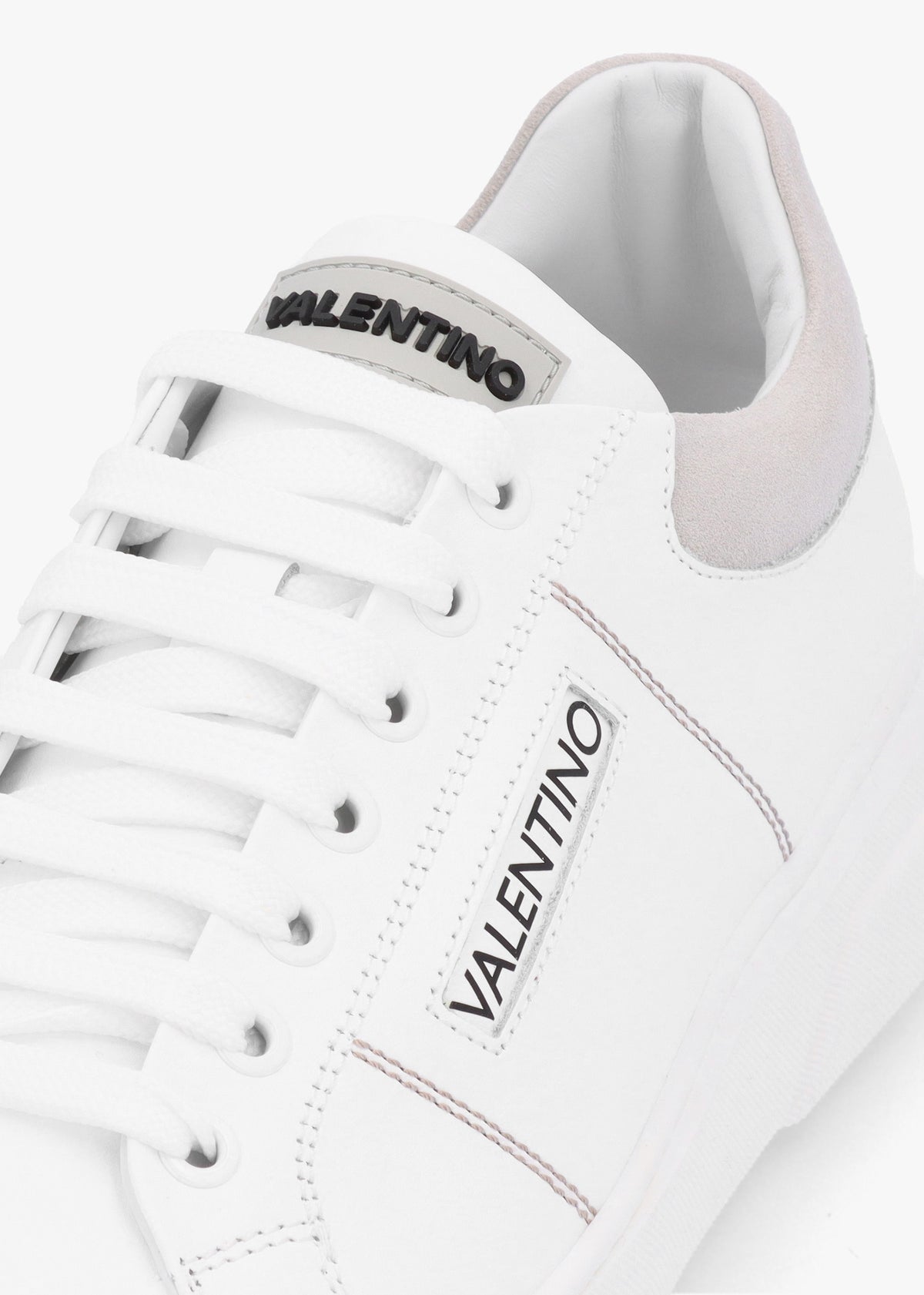 Men’s Stan S White Grey Lace Up Trainers