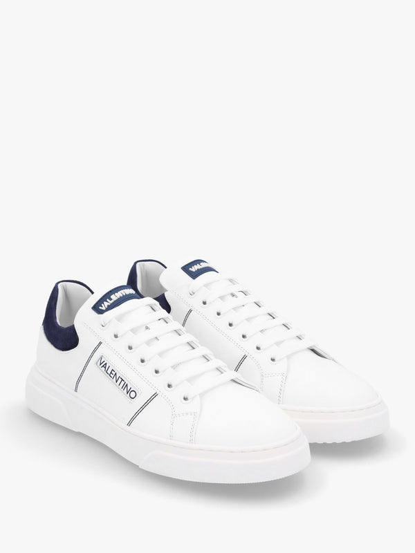 Men’s Stan S White Blue Lace Up Trainers