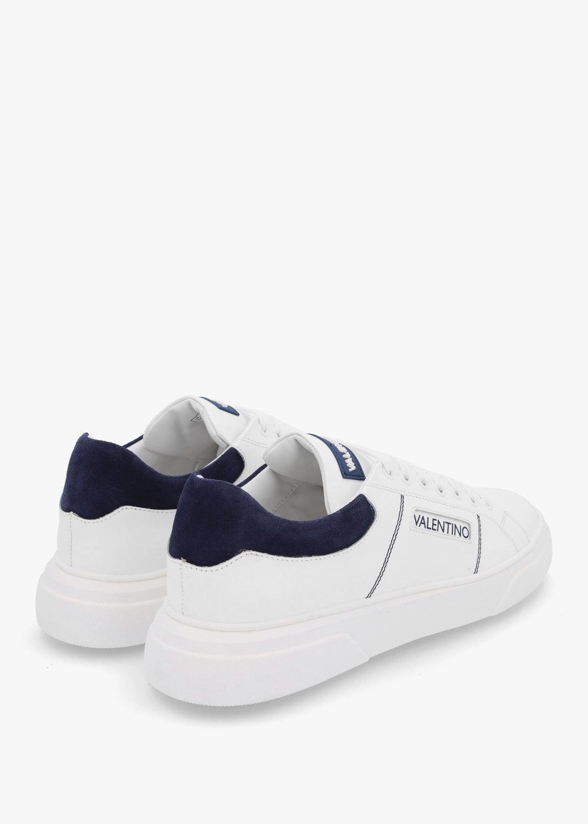 Men’s Stan S White Blue Lace Up Trainers