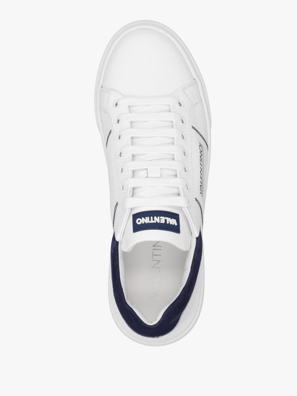 Men’s Stan S White Blue Lace Up Trainers