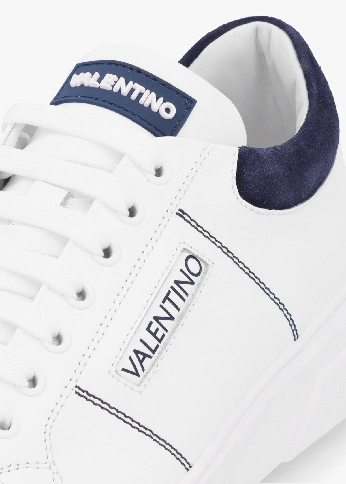 Men’s Stan S White Blue Lace Up Trainers