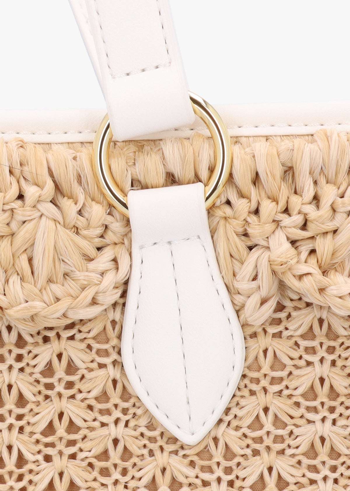 Summer Love Naturale Raffia & Bianco Tote Bag