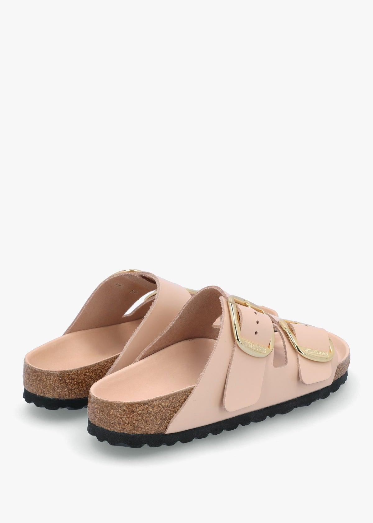 Arizona Big Buckle High Shine New Beige Two Bar Mules