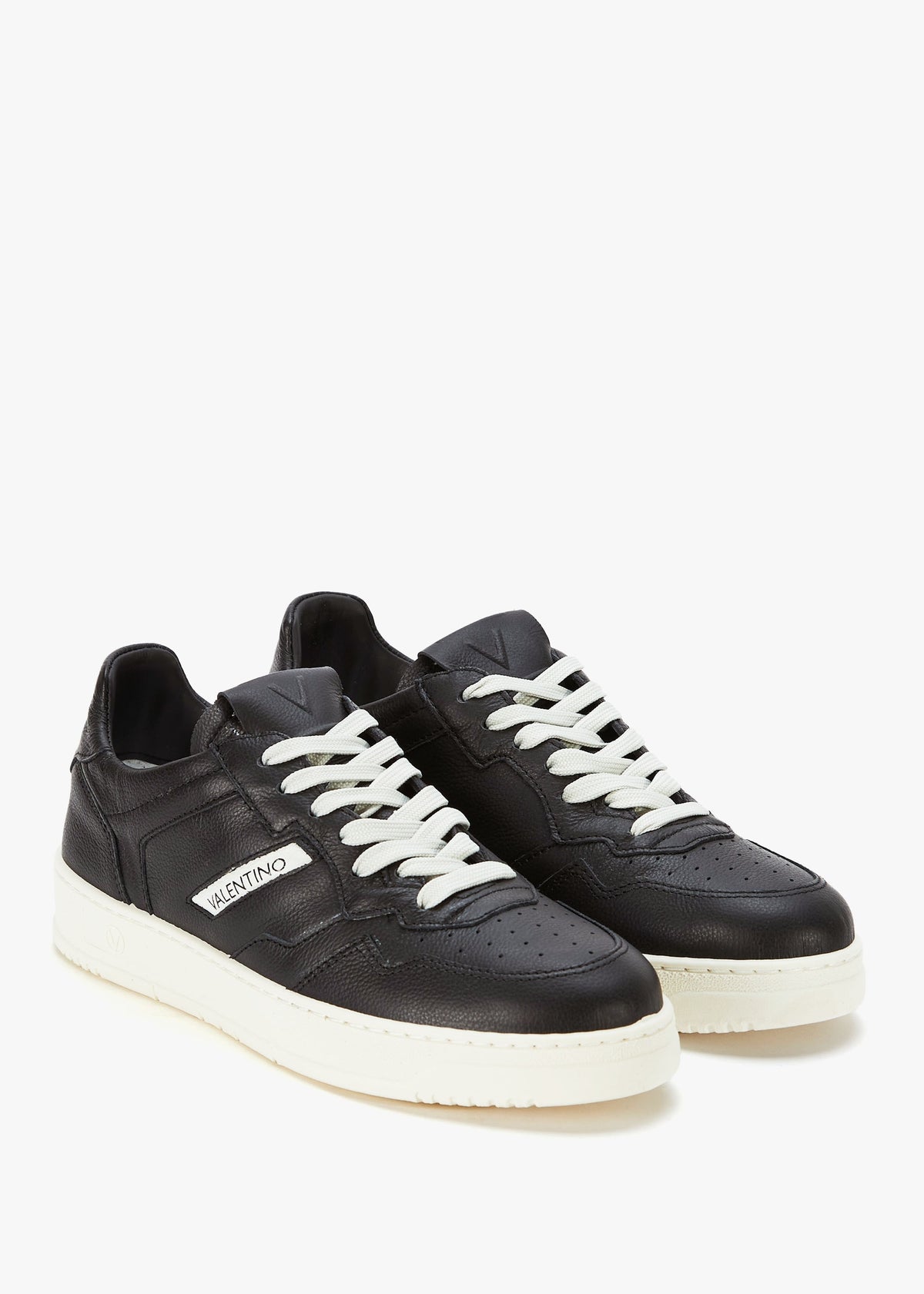 Men's Apollo Black Leather Trainers