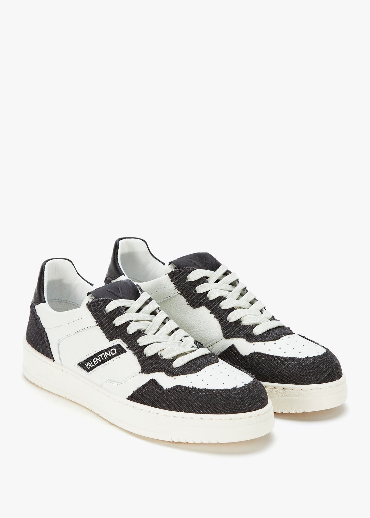Men's Apollo Denim White Leather Trainers