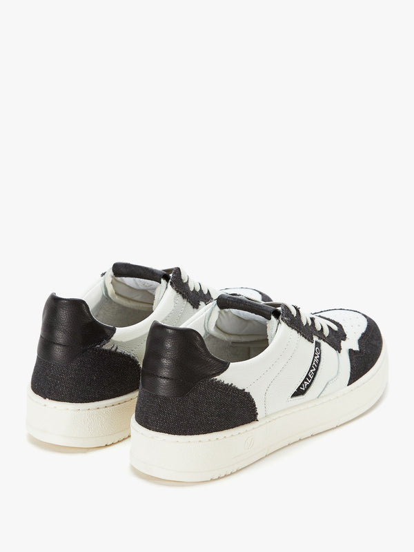 Men's Apollo Denim White Leather Trainers