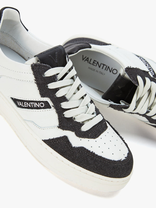 Men's Apollo Denim White Leather Trainers