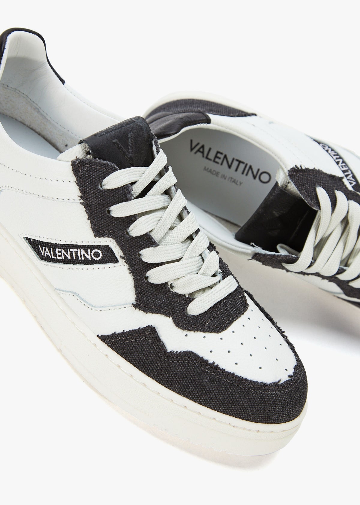 Men's Apollo Denim White Leather Trainers