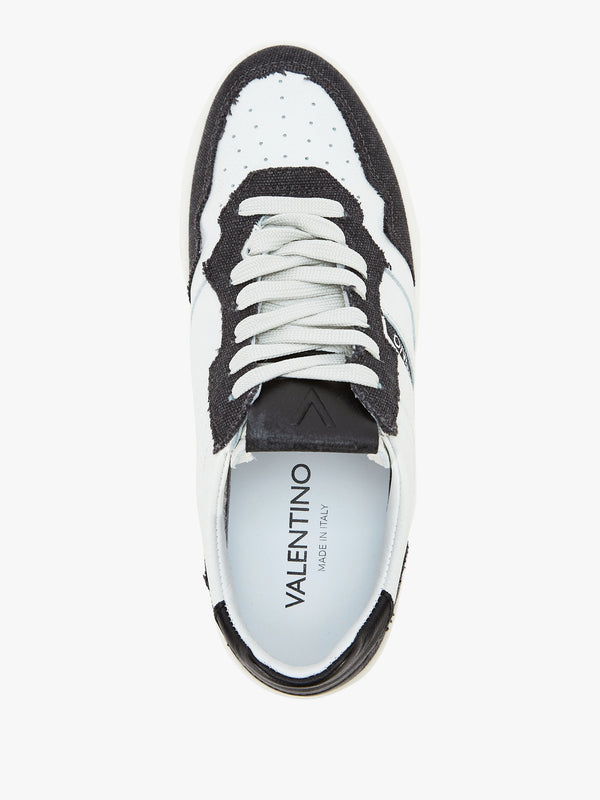 Men's Apollo Denim White Leather Trainers