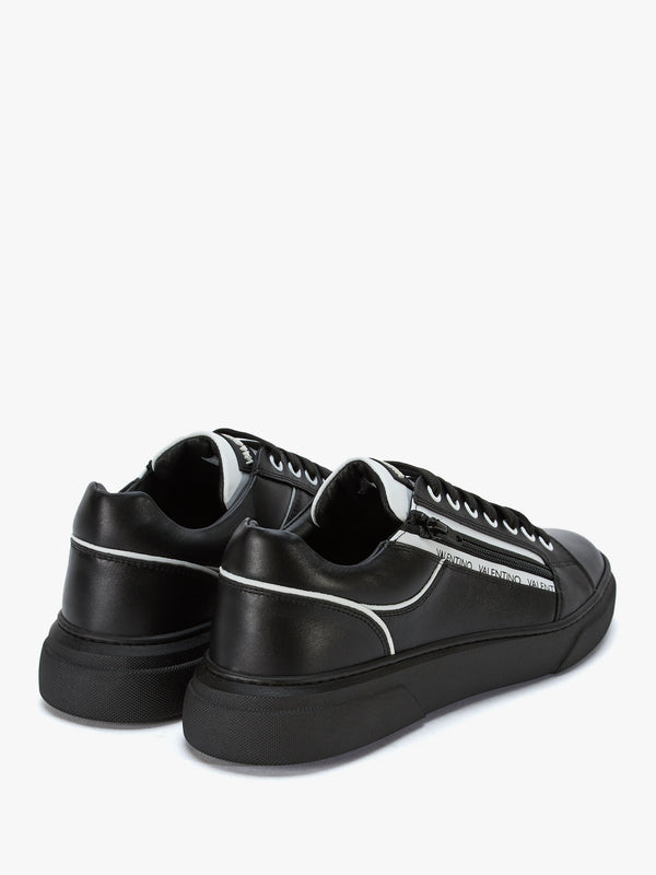 Men’s Stan S Zip Black Leather Trainers