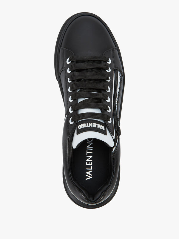 Men’s Stan S Zip Black Leather Trainers