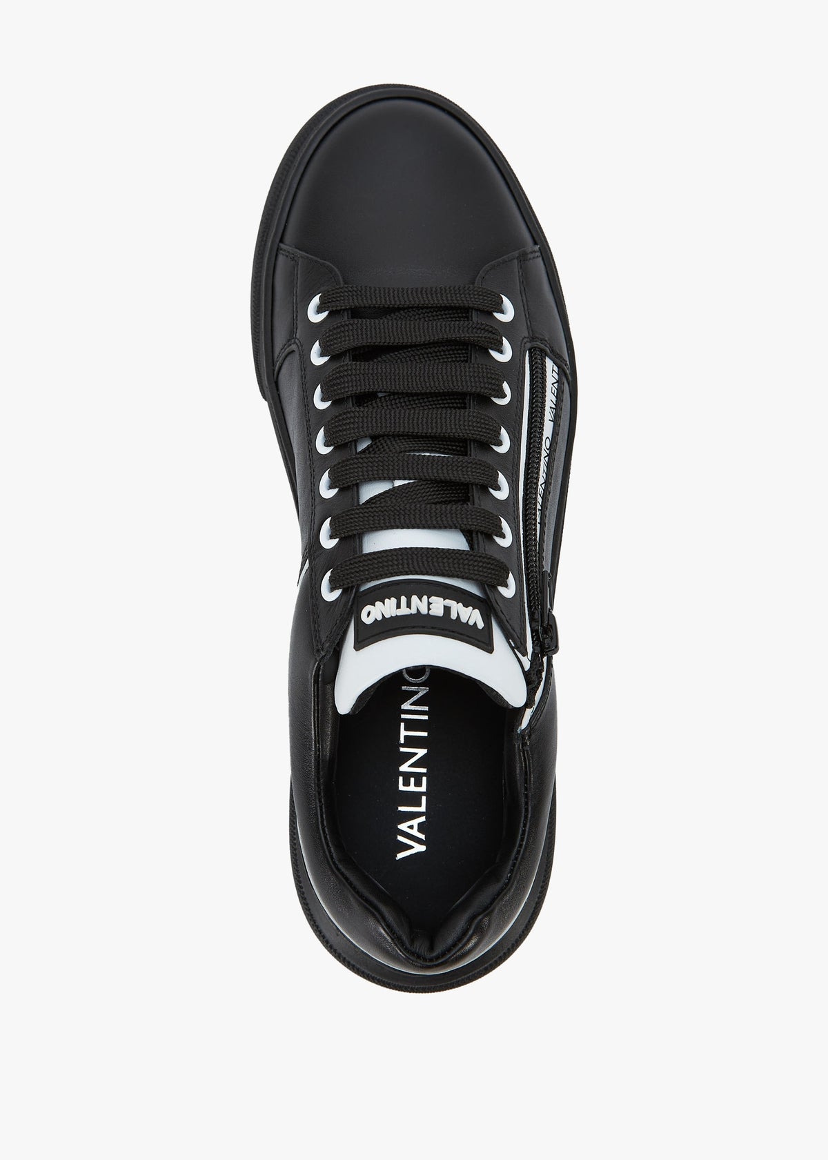 Men’s Stan S Zip Black Leather Trainers