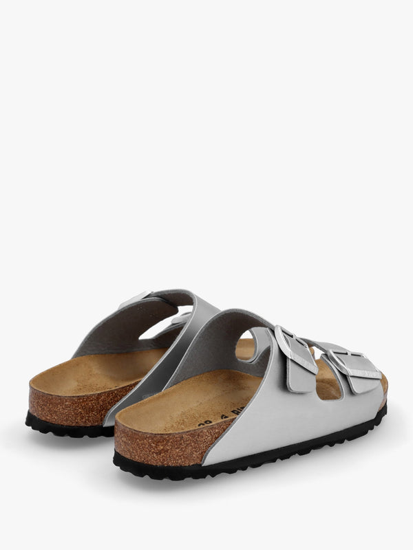 Arizona Birko-Flor Silver Two Bar Mules